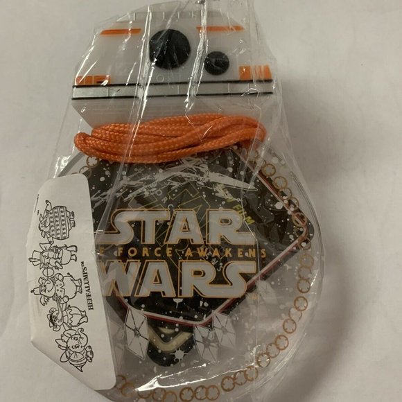DISNEY STAR WARS BB8 LIGHT UP & FLASHING LANYARD - Picture 1 of 6